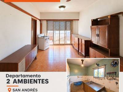 VENTA DPTO 2 AMB SAN ANDR&Eacute;S REAL OPORTUNIDAD!