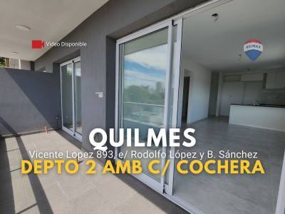 ALQUILER DEPTO 2 AMB C/COCHERA EN QUILMES